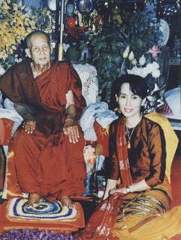 ASSK with Thamanya Sayadaw in 1995